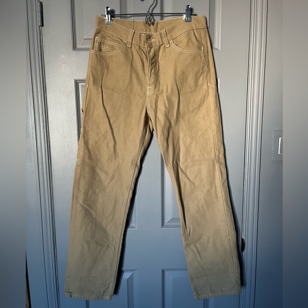 DR.DENIM Men's Classic Straight-Leg Tan Pants Size 30/32